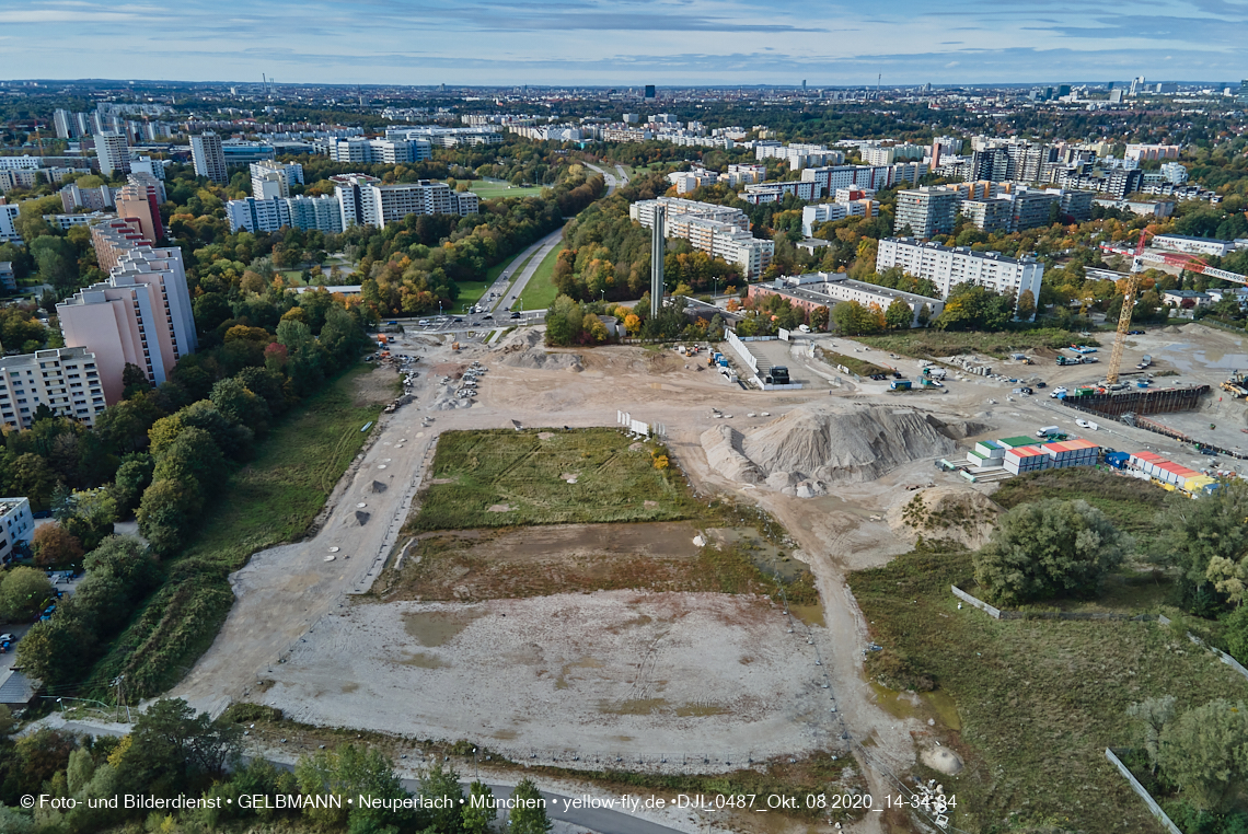 08.10.2020 - Baustelle Alexisquartier und Umgebung in Neuperlach 08.10.2020 - Baustelle Alexisquartier und Umgebung in Neuperlach